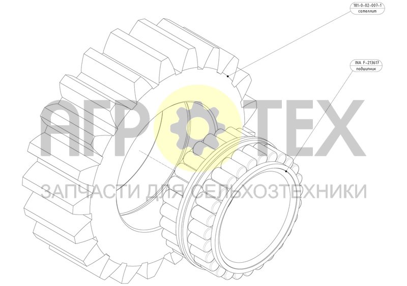 Чертеж Саттелит комплектный (181-9-02-007-1)